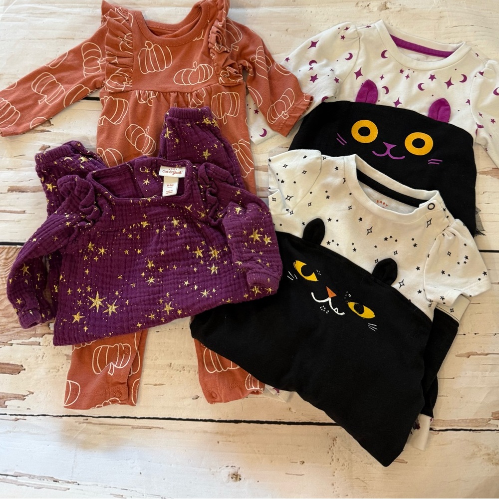 Cat & Jack 0/3m Fall/Halloween Lot